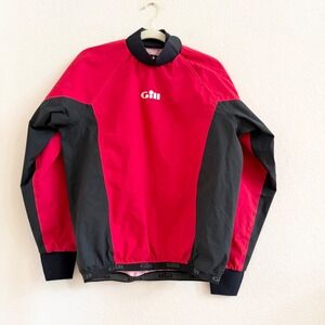 Gill 4368 Dinghy Top Sailing Smock Red Black Waterproof Taped Seams Mens Small